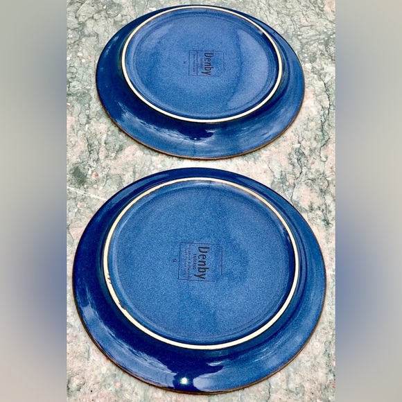 Vintage Discontinued (set of 2) DENBY Langley ENGLAND BOSTON Bread Plates - Picture 5 of 9